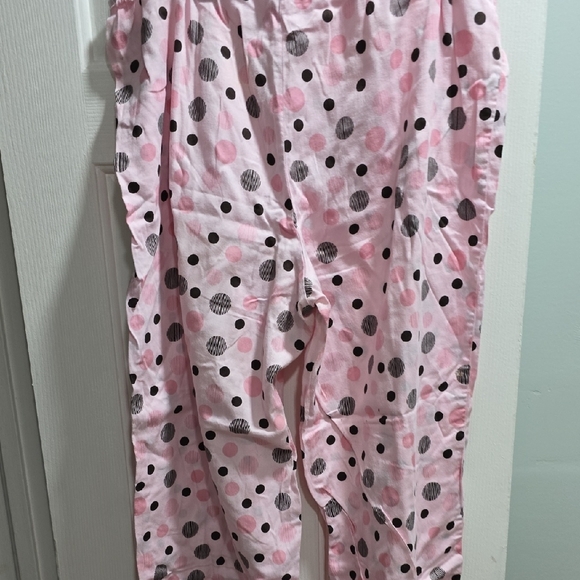 Alfani Pink Polka Dot Pajama Pants Woman's Size L - Picture 11 of 14